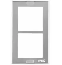 Cornice Porta Moduli in Alluminio per 2 Moduli Sinthesi Urmet 1148/62