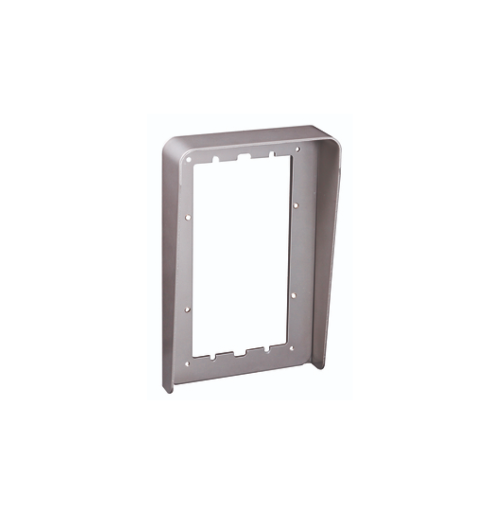Visiera antipioggia due Moduli su una Fila Urmet Steel 1158/612