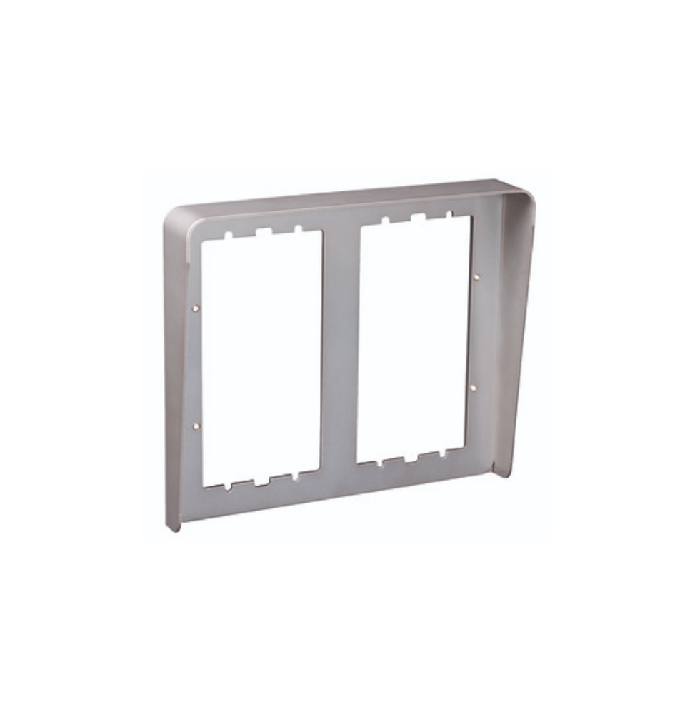 Visiera antipioggia quattro Moduli su due File Urmet Steel 1158/624