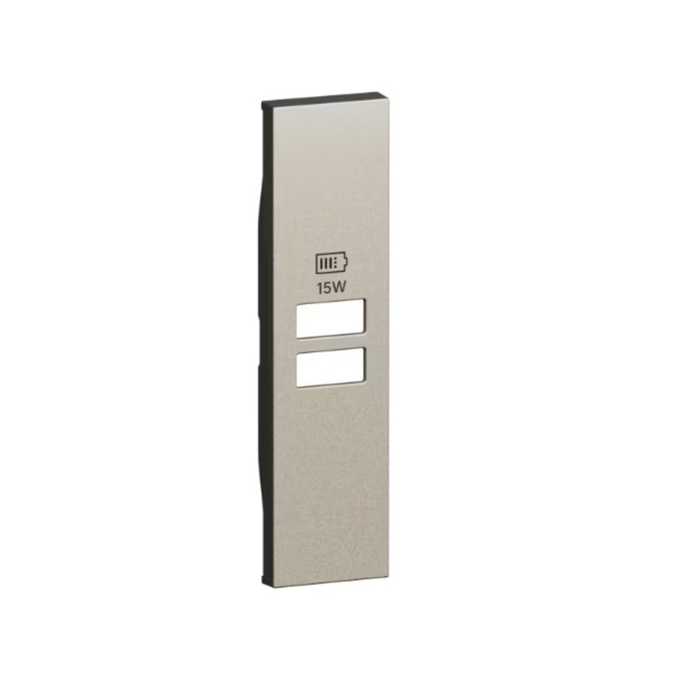 Cover Bticino Living Now Champagne per prese con due ingressi USB KC13C