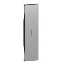 Cover Bticino Living Now illuminabile per comandi un modulo colore Steel KS01