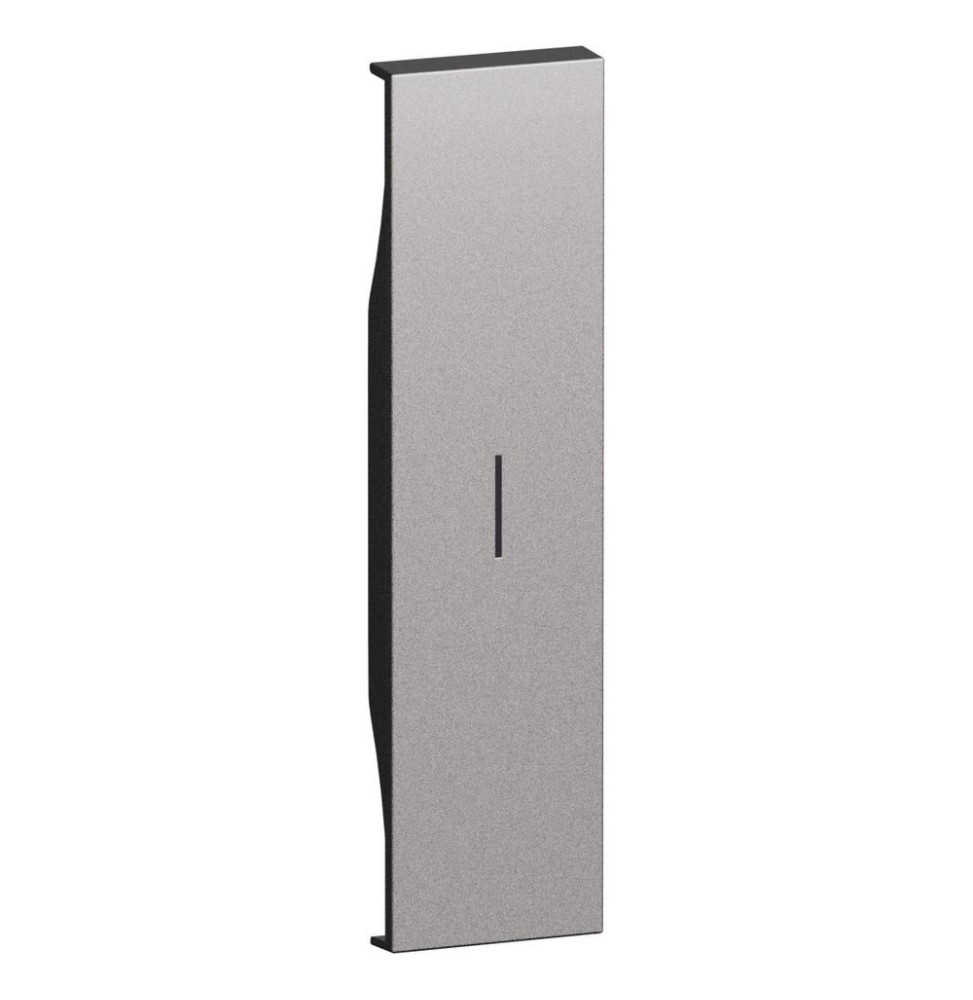 Cover Bticino Living Now illuminabile per comandi un modulo colore Steel KS01