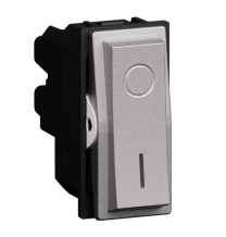 Interruttore Bipolare 16A 0- 1 Living Now Bticino Steel KS4002