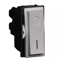 Interruttore Bipolare 16A 0- 1 Living Now Bticino Steel KS4002