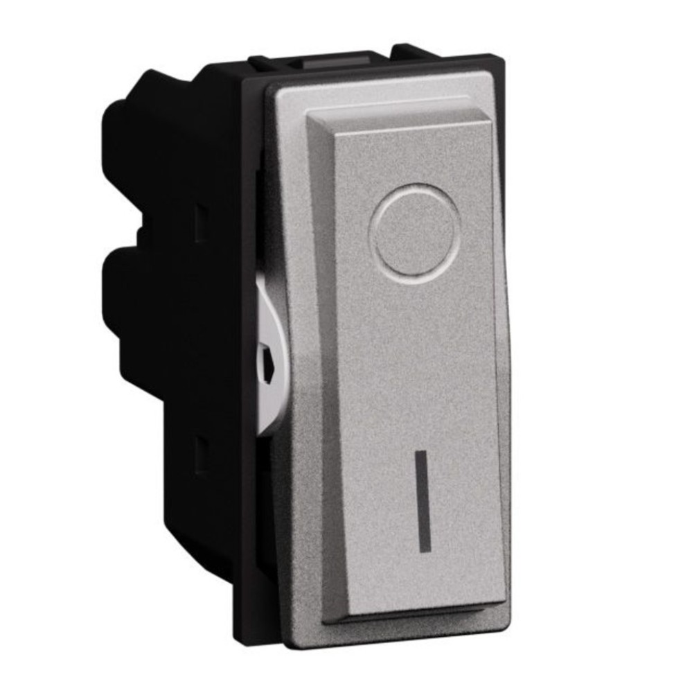 Interruttore Bipolare 16A 0- 1 Living Now Bticino Steel KS4002