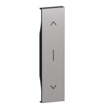 Cover Bticino Living Now Steel per pulsante interbloccato K4037N KS05