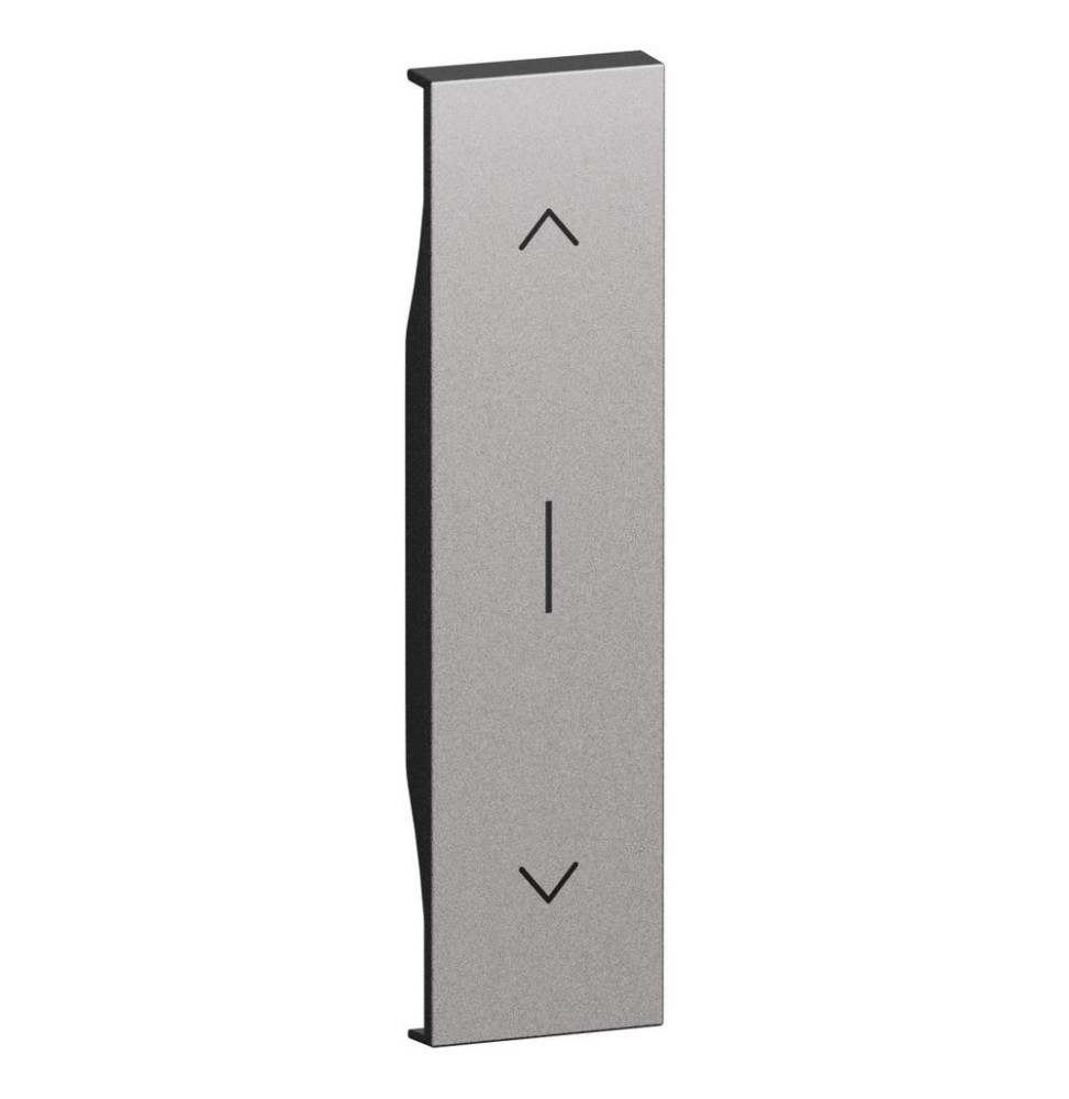 Cover Bticino Living Now Steel per pulsante interbloccato K4037N KS05