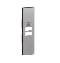 Cover Bticino Living Now Steel per prese con due ingressi USB KS13C