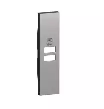 Cover Bticino Living Now Steel per prese con due ingressi USB KS13C