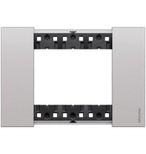 Placca Bticino Living Now Steel tre posti in Zama KA4803KS