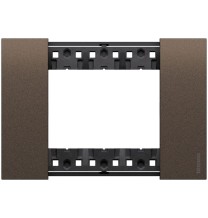 Placca Bticino Living Now Bronze tre posti in Zama KA4803KB