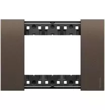 Placca Bticino Living Now Bronze tre posti in Zama KA4803KB