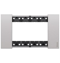 Placca Bticino Living Now Steel quattro posti in Zama KA4804KS