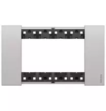 Placca Bticino Living Now Steel quattro posti in Zama KA4804KS