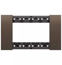 Placca Bticino Living Now Bronze quattro posti in Zama KA4804KB