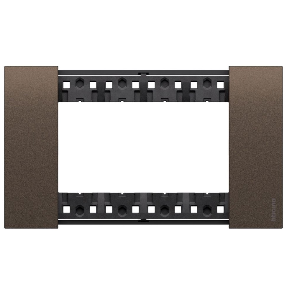 Placca Bticino Living Now Bronze quattro posti in Zama KA4804KB