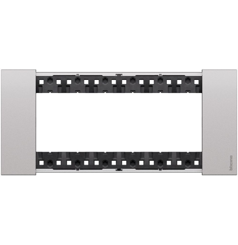 Placca Bticino Living Now Steel sei posti in Zama KA4806KS