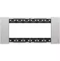 Placca Bticino Living Now Steel sei posti in Zama KA4806KS