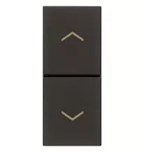 Pulsante saliscendi interbloccato con frecce Vimar Linea Nera 30062.G