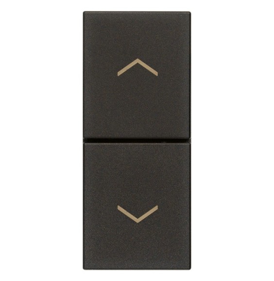 Pulsante saliscendi interbloccato con frecce Vimar Linea Nera 30062.G