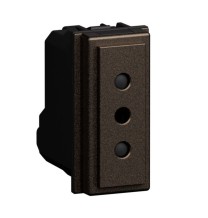 Presa elettrica Living Now 10 A attacco piccolo colore Bronze Bticino KB4113