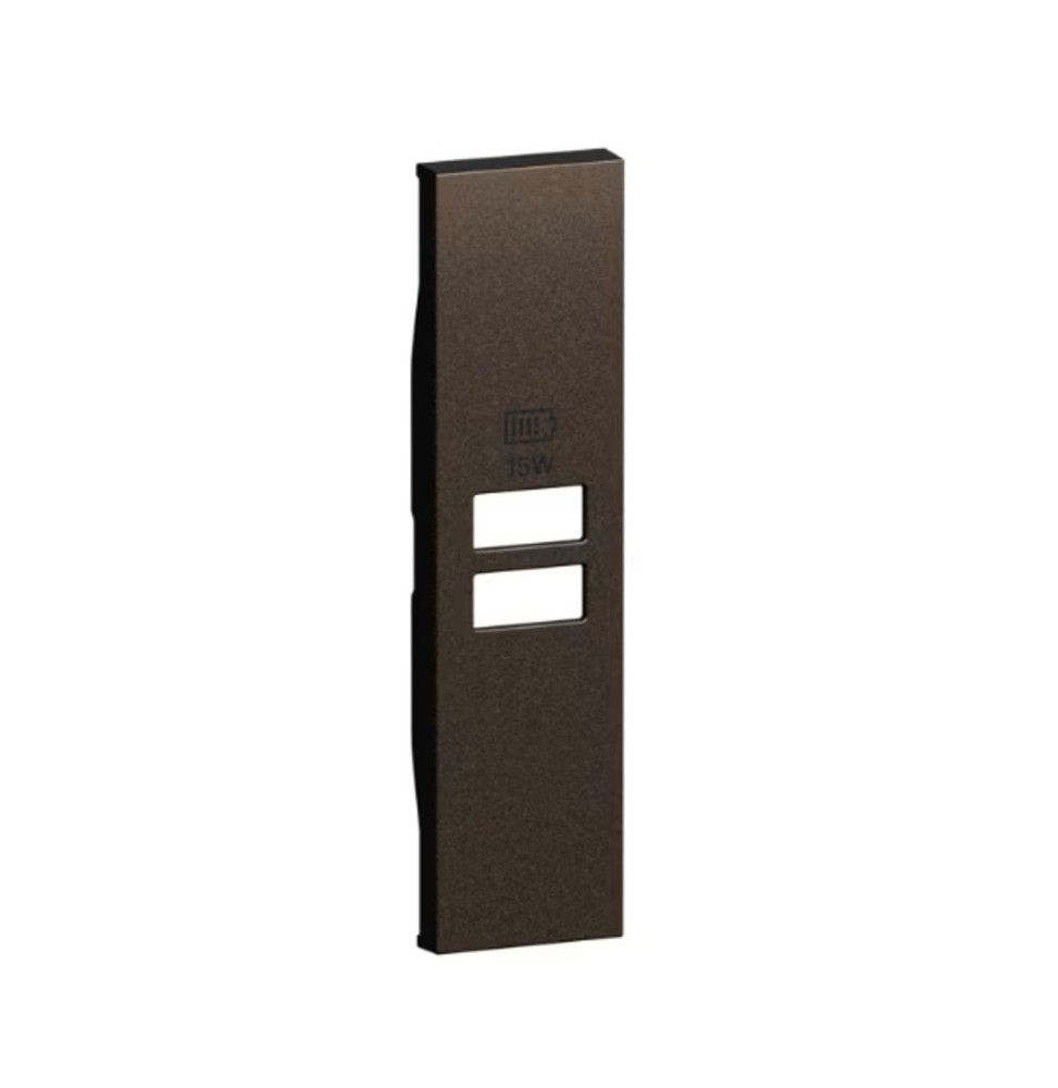 Cover Bticino Living Now Bronze per prese con due ingressi USB KB13C