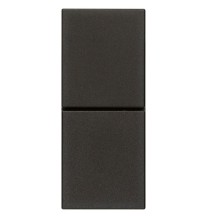 Doppio pulsante non illuminabile 10A Vimar Linea Nera 30066.G