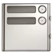 Modulo 2 Pulsanti con Espansore integrato Sinthesi Steel Urmet 1158/82