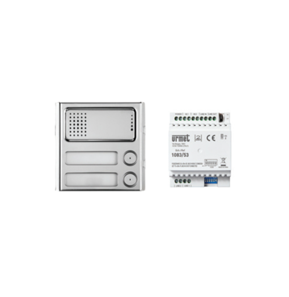 Kit Colonna Secondaria Audio 2Voice Sinthesi Steel Urmet 1783/729
