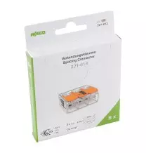 Morsetto di giunzione a leva Max 6 mm per 3 fili cf 8 Pezzi Wago 221-613/995-008