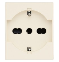 Presa Trivalente Schuko Bipasso 16A Vimar Linea Canapa 30210.C