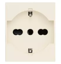 Presa Trivalente Schuko Bipasso 16A Vimar Linea Canapa 30210.C