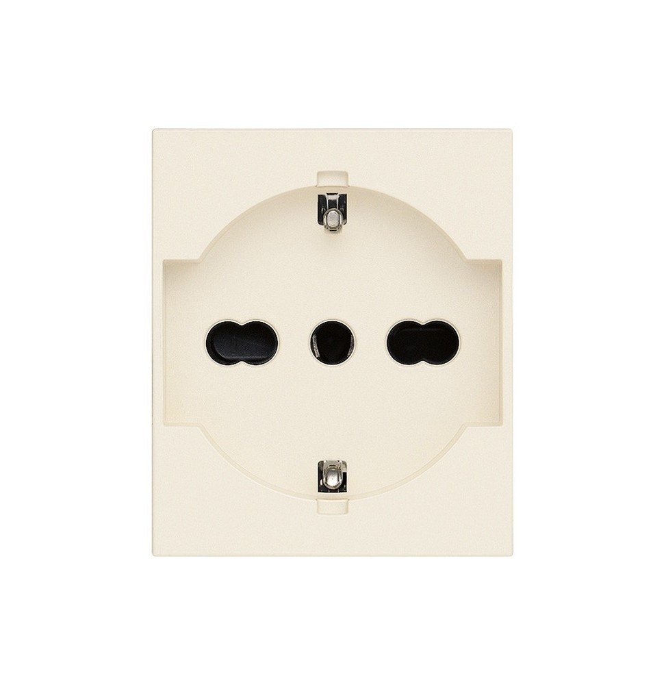 Presa Trivalente Schuko Bipasso 16A Vimar Linea Canapa 30210.C