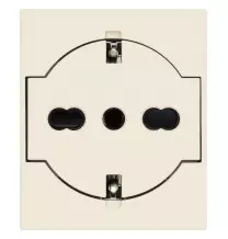 Presa Trivalente Schuko Bipasso Flat 16A Vimar Linea Canapa 30211.C