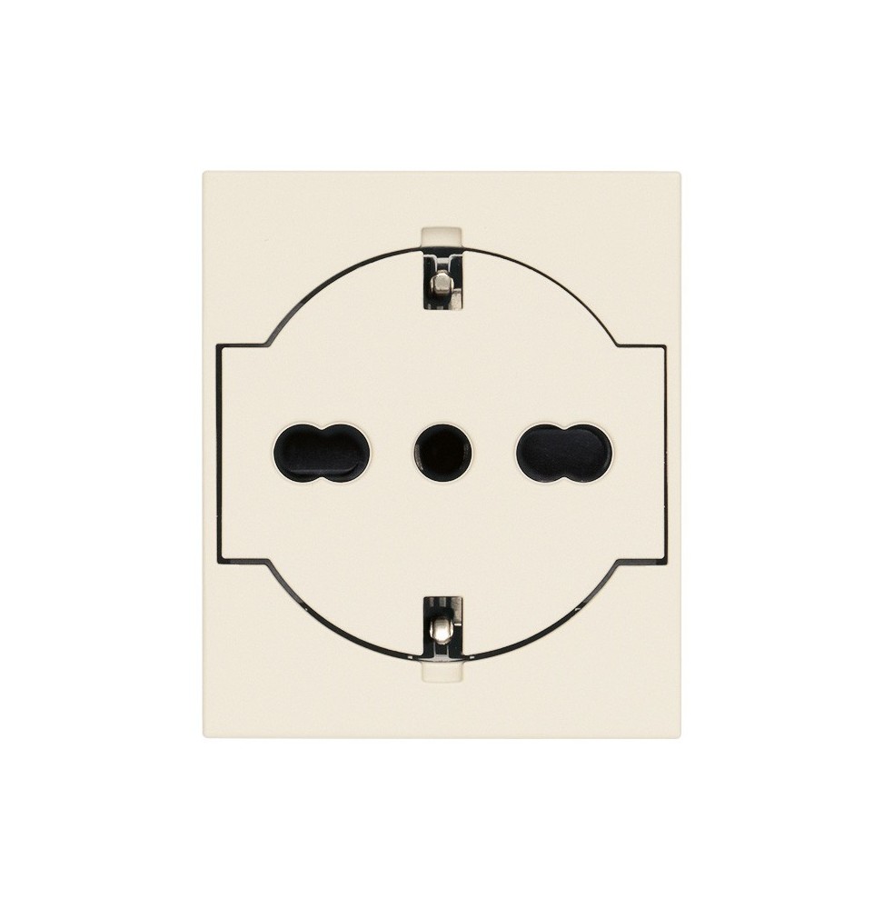 Presa Trivalente Schuko Bipasso Flat 16A Vimar Linea Canapa 30211.C