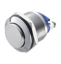 Pulsante antivandalo rialzato NA rotondo diametro 22 MM IP65