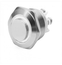 Pulsante antivandalo NA diametro 16MM luminoso bianco 24V IP65