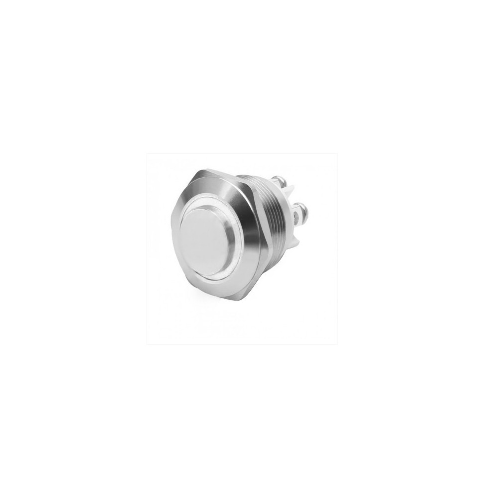Pulsante antivandalo NA diametro 16MM luminoso bianco 24V IP65