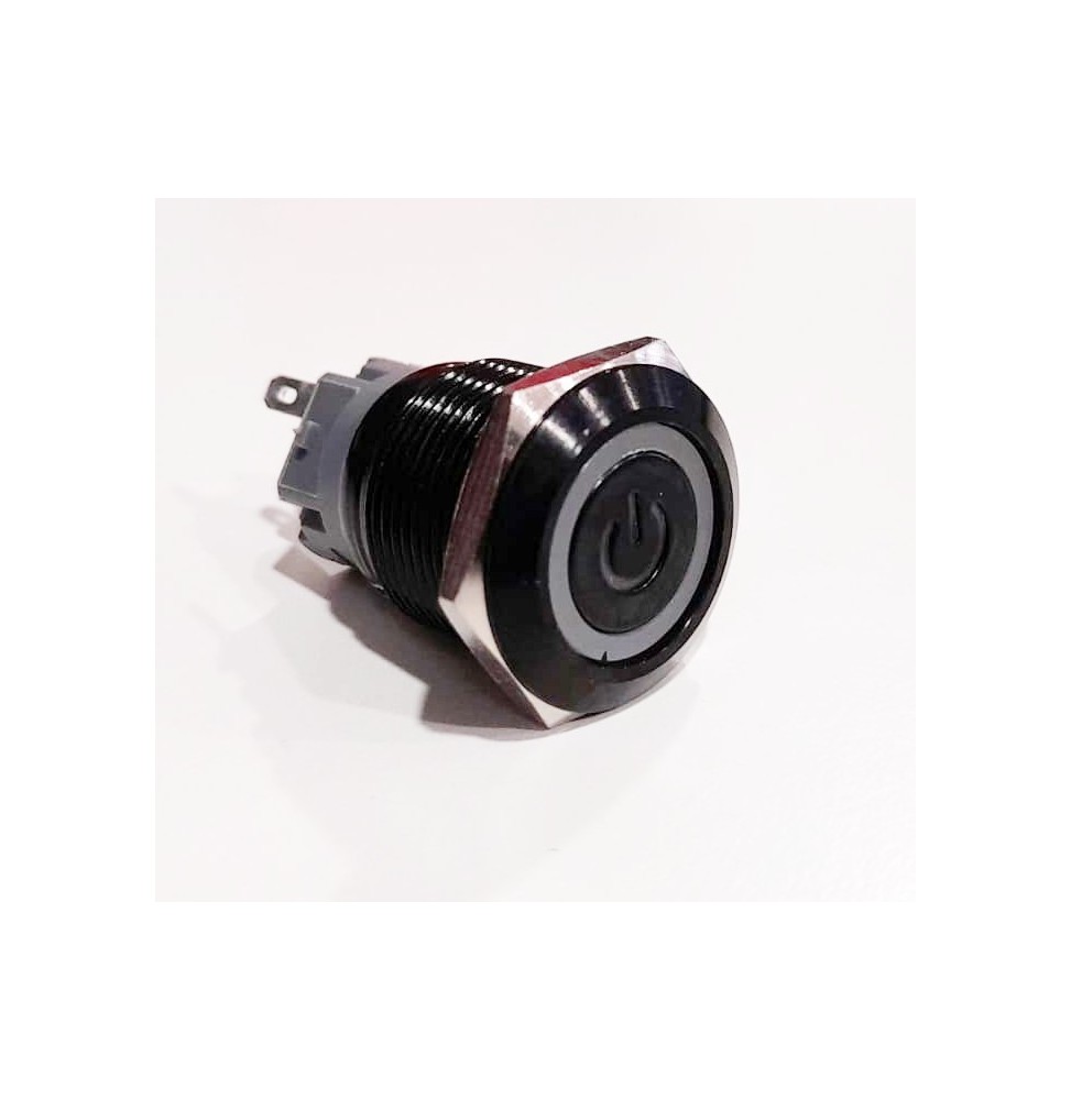 Interruttore antivandalo 1NA+1NC 19MM luminoso 12V rosso IP65