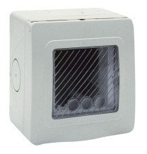 Contenitore IP55 grigio  con membrana di protezione  Sistema 44 2 Posti AVE 44ST02