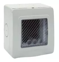 Contenitore IP55 grigio  con membrana di protezione  Sistema 44 2 Posti AVE 44ST02