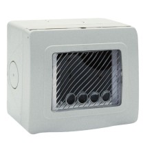 Contenitore IP55 grigio  con membrana di protezione  Sistema 44 3 Posti AVE 44ST03