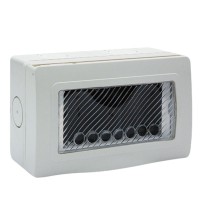Contenitore IP55 grigio con membrana di protezione  Sistema 44 4 Posti AVE 44ST04