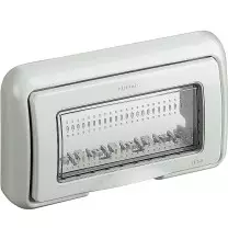 Placca Stagna IP55 per Matix montaggio su scatola incasso 4 Moduli Bticino 25604