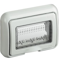 Placca Stagna IP55 per Matix montaggio su scatola incasso 3 Moduli Bticino 25603