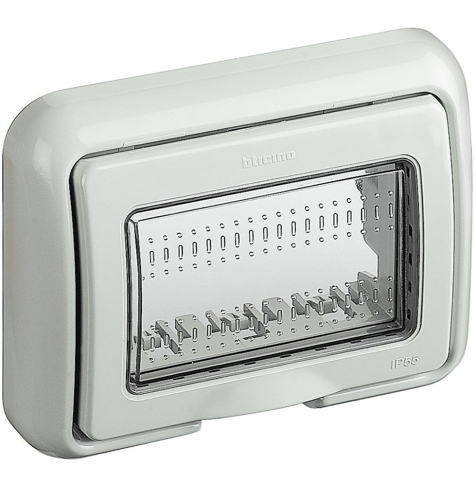 Placca Stagna IP55 per Matix montaggio su scatola incasso 3 Moduli Bticino 25603
