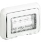 Placca Stagna IP55 Bianca Matix monta su scatola incasso 3 Moduli Bticino 25603B