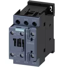 Contattore 3 poli 16A bobina 24Vdc 1 NA+1NC Dimensione S0 Siemens 3RT20251BB40