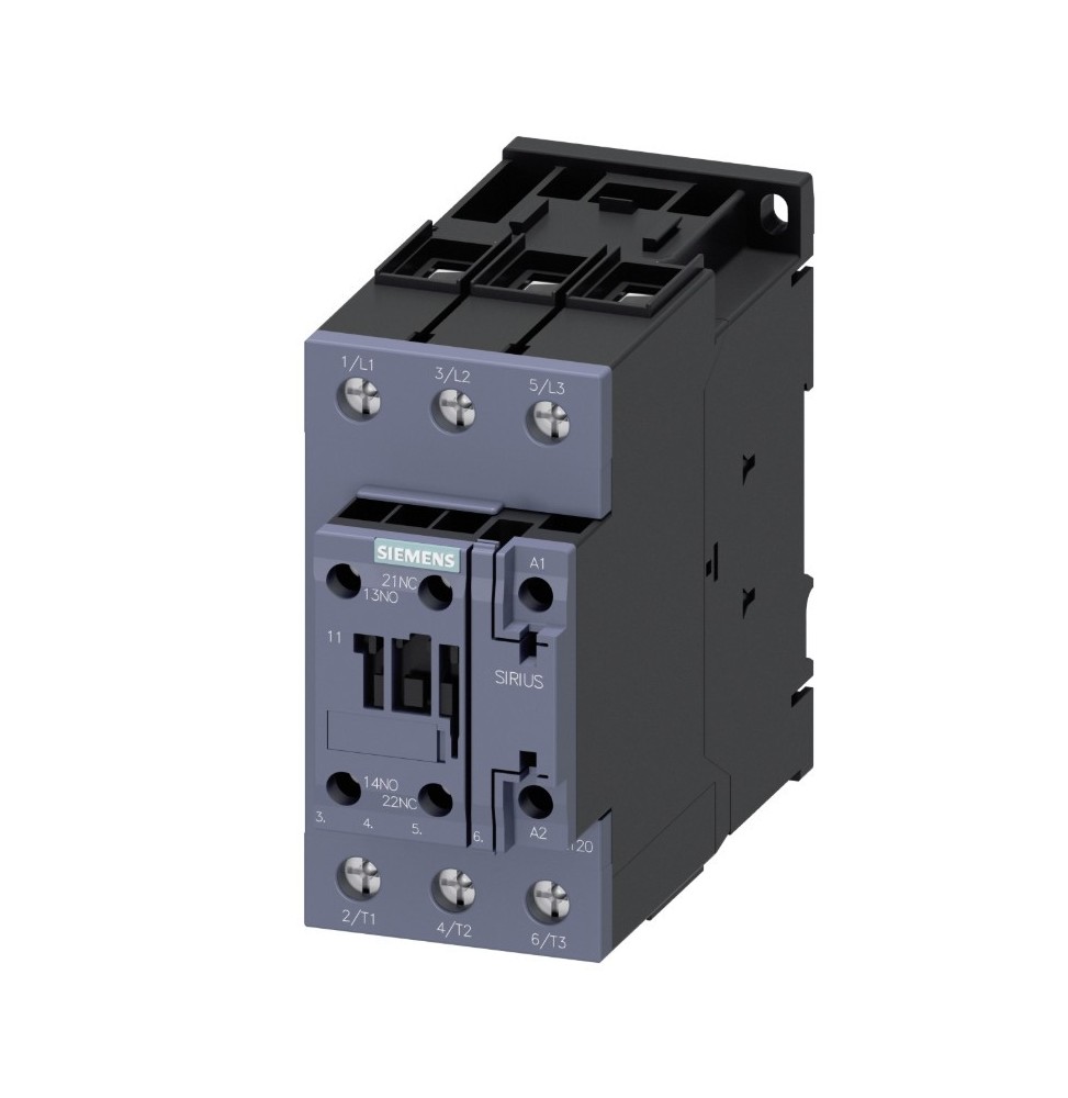 Contattore 3 poli 65A bobina 110Vac 1NA+1NC Dimensione S2 Siemens 3RT20371AF00