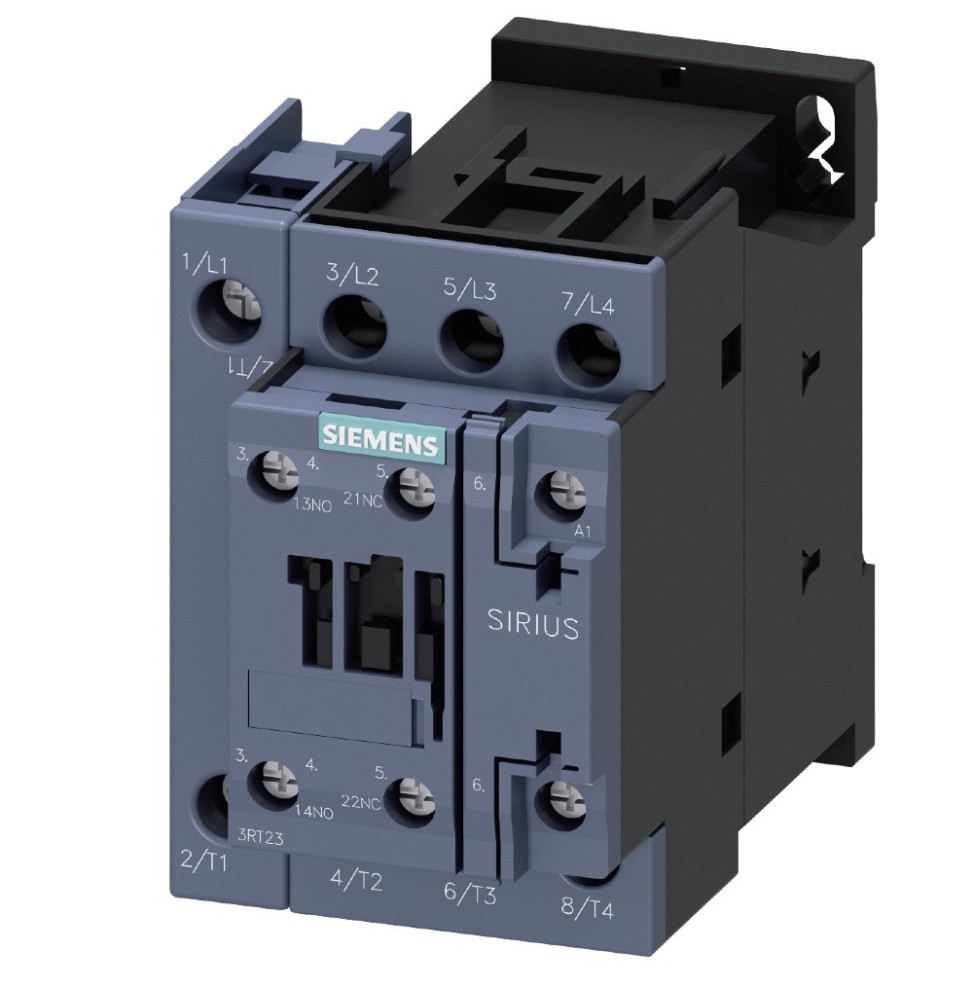 Contattore 4 poli 35A bobina 230Vac 1NA+1NC Dimensione S0 Siemens 3RT223251AP00